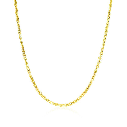 14k Yellow Gold Forsantina Lite Cable Link Chain (1.80 mm)