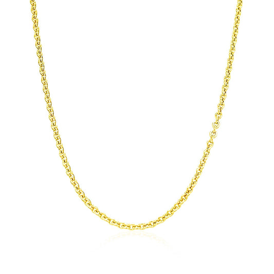 14k Yellow Gold Forsantina Lite Cable Link Chain (1.80 mm)