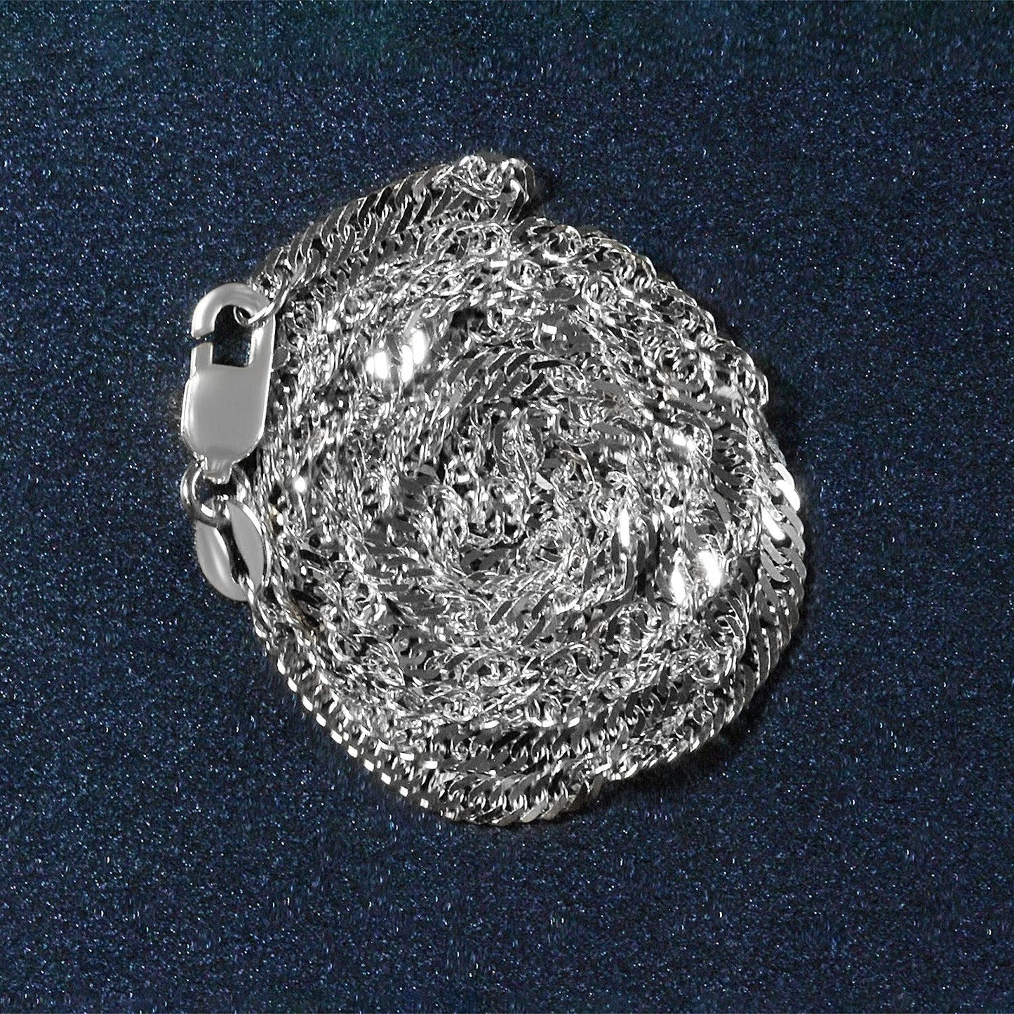 14k White Gold Singapore Chain (2.10 mm)