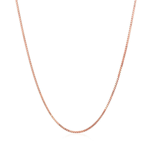 14k Rose Gold Classic Box Chain (0.73 mm)