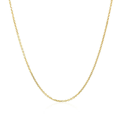 10k Yellow Gold Cable Chain (1.10 mm)