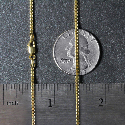 14k Yellow Gold Classic Box Chain (1.4 mm)