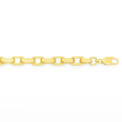 14k Yellow Gold French Cable Chain Bracelet  (2.50 mm)