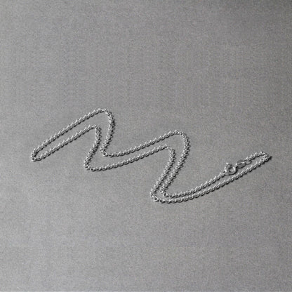 14k White Gold Rolo Chain (1.90 mm)