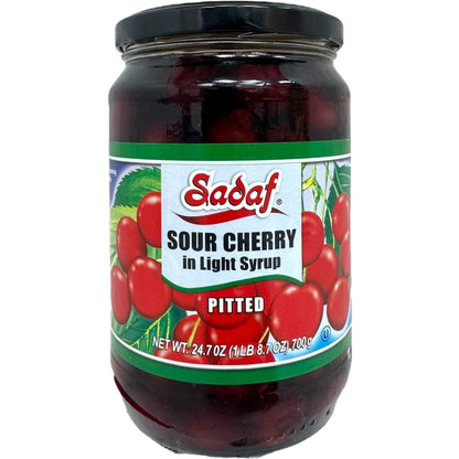 Sadaf Pitted Sour Cherries In Light Syrup 700g - Sweet And Tart Delights