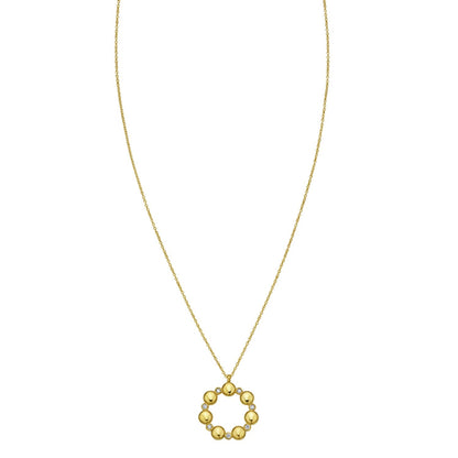 14K Yellow Gold Diamond Cut Cable Chain Necklace