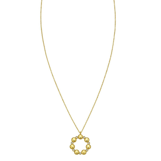 14K Yellow Gold Diamond Cut Cable Chain Necklace