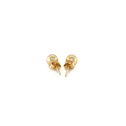 14k Yellow Gold Round Stud Earrings (5mm)