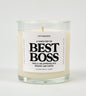 A Candle For My Best Boss Glass Candle