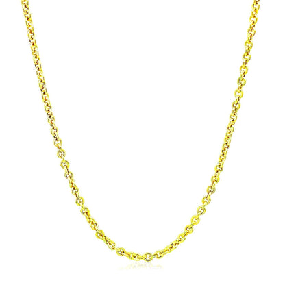 2.2mm 14K Yellow Gold Forsantina Lite Cable Link Chain