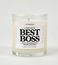 A Candle For My Best Boss Glass Candle