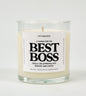 A Candle For My Best Boss Glass Candle