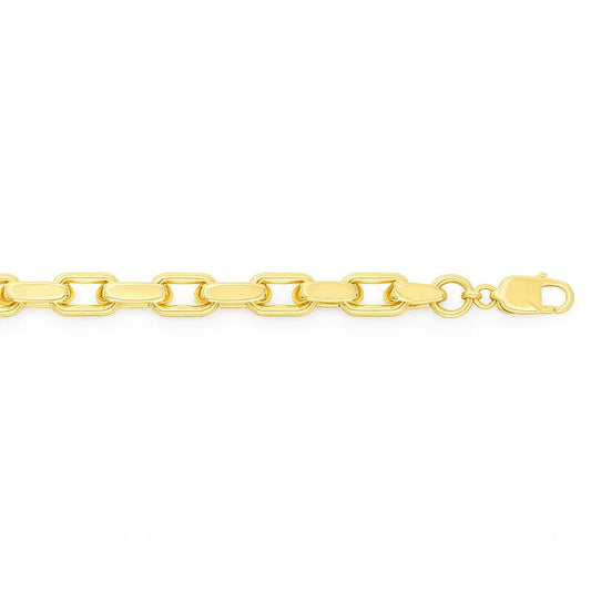 14k Yellow Gold French Cable Chain Bracelet  (3.60 mm)