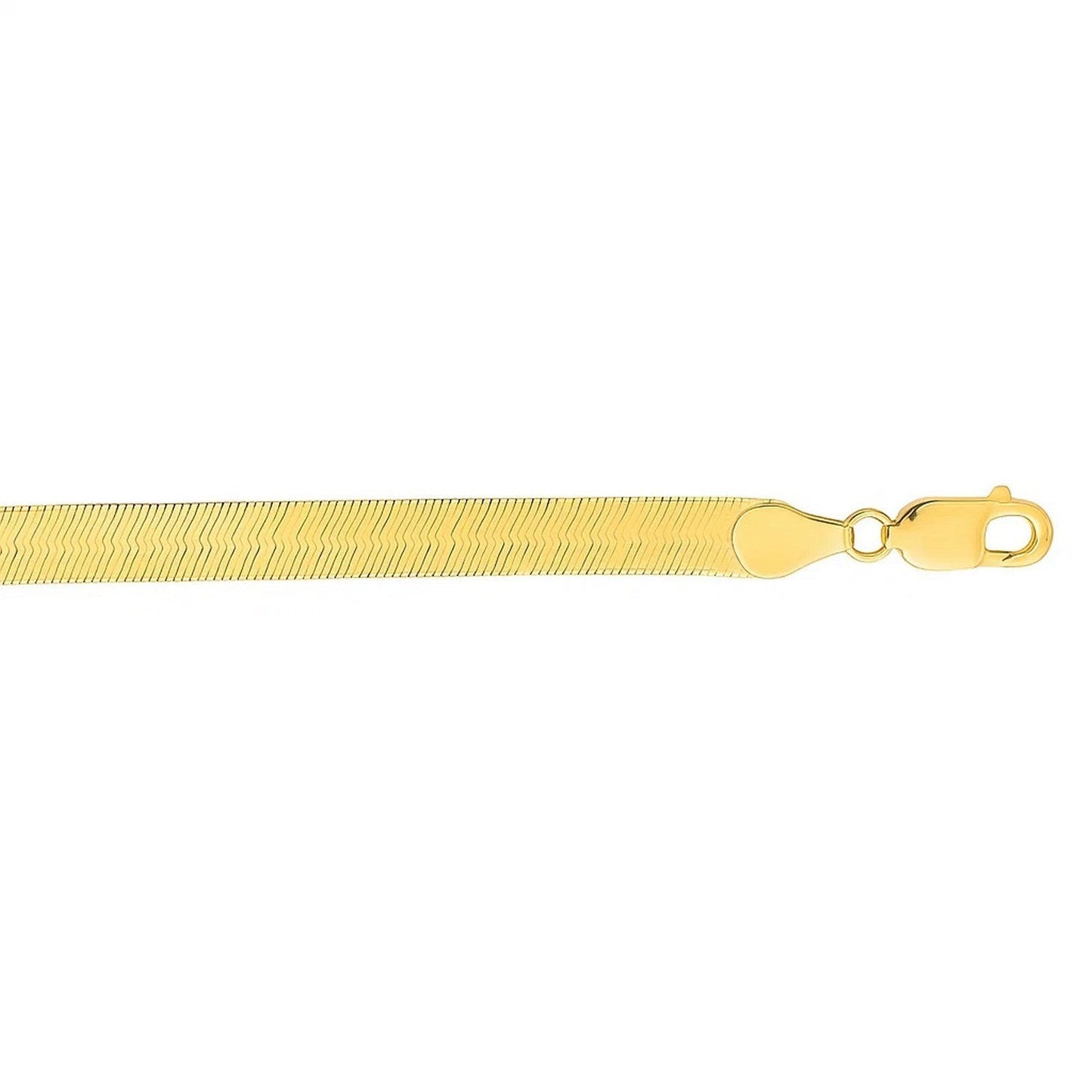 14k Yellow Gold Super Flex Herringbone Bracelet (6.00 mm)