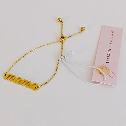 Mama Drawstring Bracelet