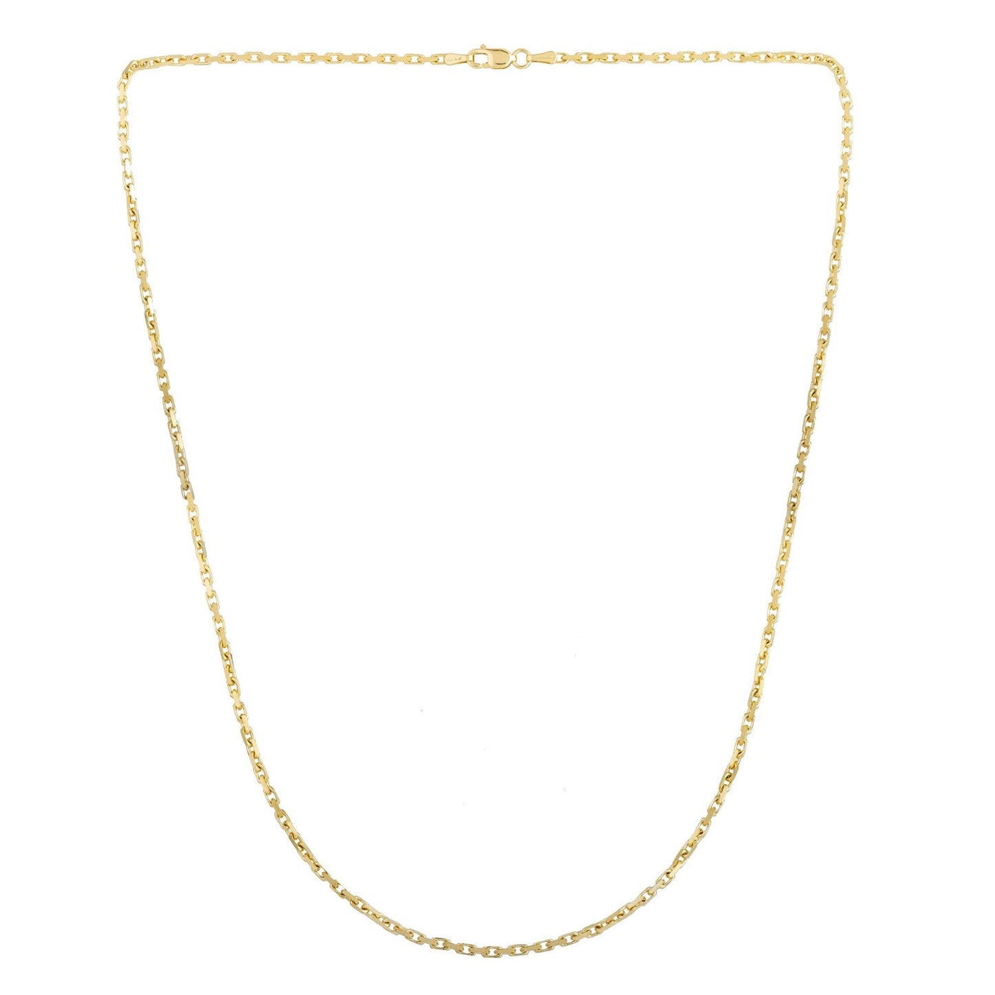 14k Yellow Gold French Cable Chain (1.90 mm)