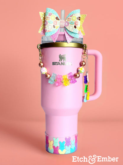 Pastel Peeps Deluxe Tumbler Charm Necklace
