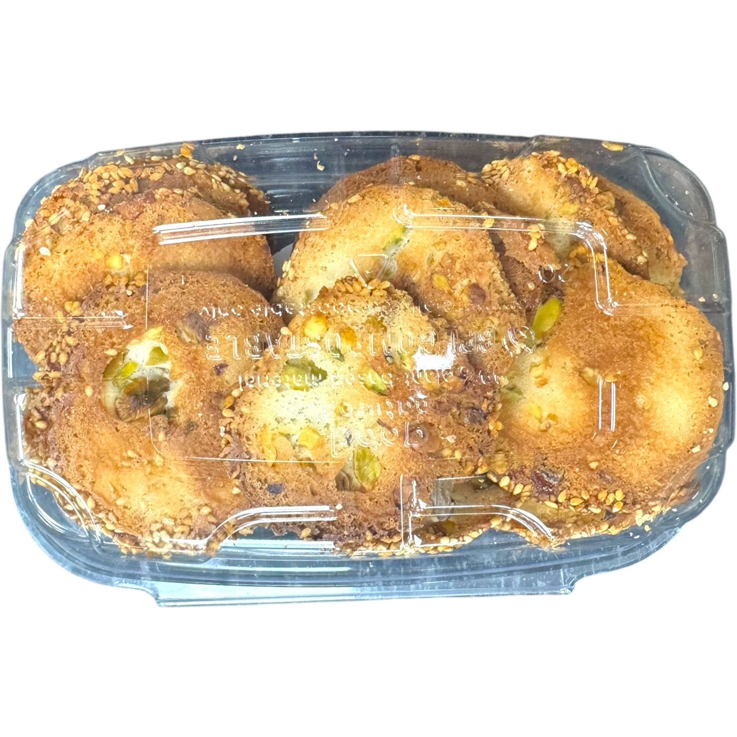 Albasha Barazek - Traditional Syrian Sesame Cookies with Pistachios - Authentic Middle Eastern Treats