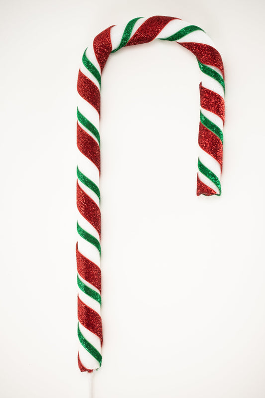 Playful Candy Cane Spray 31" - Red/White