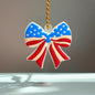 Stars & Stripes Coquette Charm - Tumbler Handle Charm
