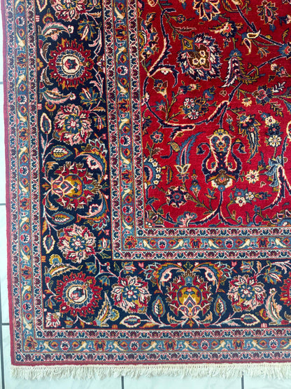 Incredible Persian Kashan All Over Wool Rug 10’2” x 14’