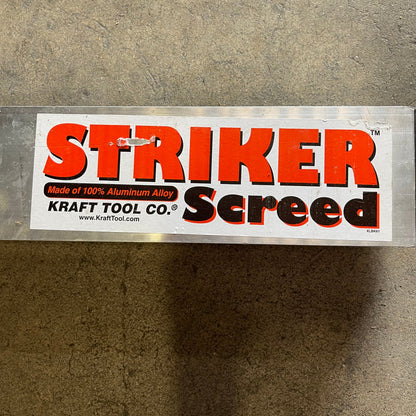 KRAFT TOOL CO. Striker Screed 192”x3-1/2”x1-1/2” ALUMINUM CC612AL