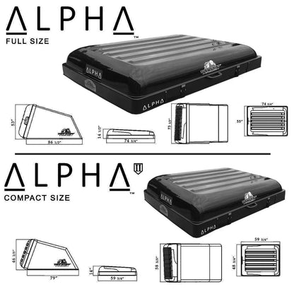 Alpha II Hardshell Rooftop Tent – ABS – 2 Person – Black – Lightweight Off-Road Tent