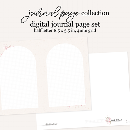 Digital Grand Park Way Journal Page Set