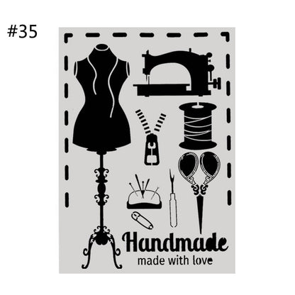 DIY Craft Handmade Love Layering Stencils For