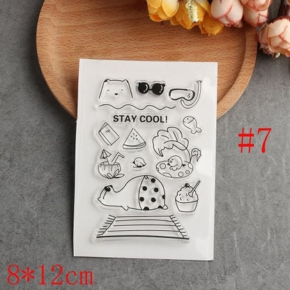 DIY Handmade Clear Stamps for Scrapbooking Cutting