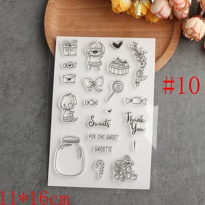 DIY Handmade Clear Stamps for Scrapbooking Cutting
