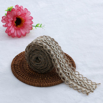DIY Jute Burlap Rolls Hessian Ribbon Lace Rustic