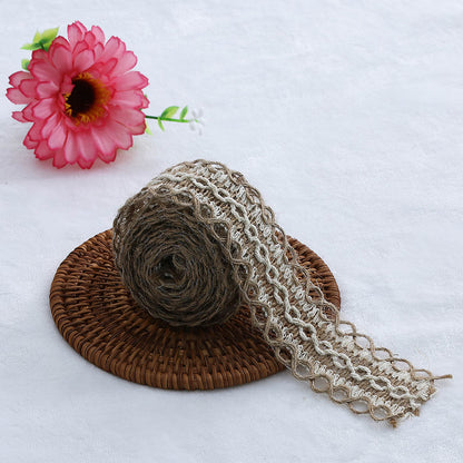 DIY Jute Burlap Rolls Hessian Ribbon Lace Rustic