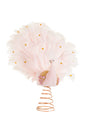 14" Pink Peacock Tree Top Figurine