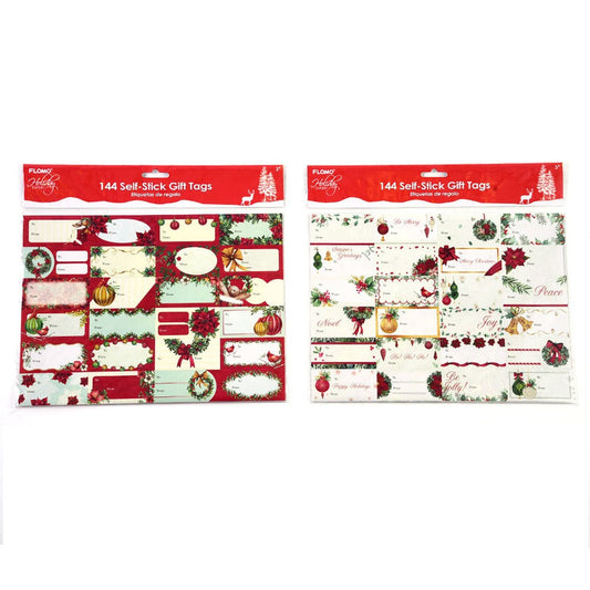 DDI 2341365 Self-Stick Christmas Gift Tags 144 Count Case of 48