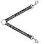 Dog Leash Splitter - BUCKLE-DOWN Shapes Black/Camo White/Black
