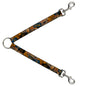 Dog Leash Splitter - Cali License Plates Stacked Vintage