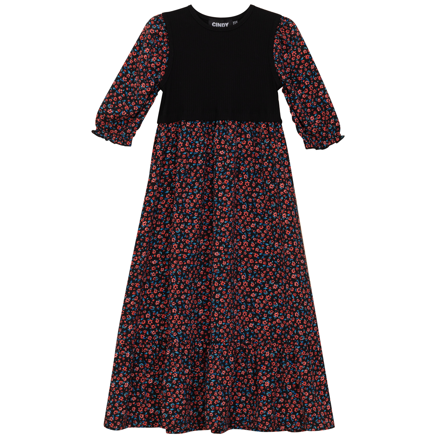 Printed Pleated Dress