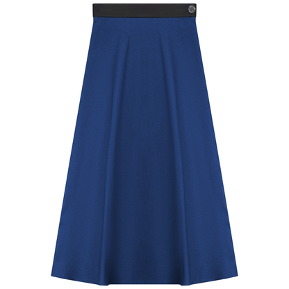 Stretch Leather Waistband Skirt