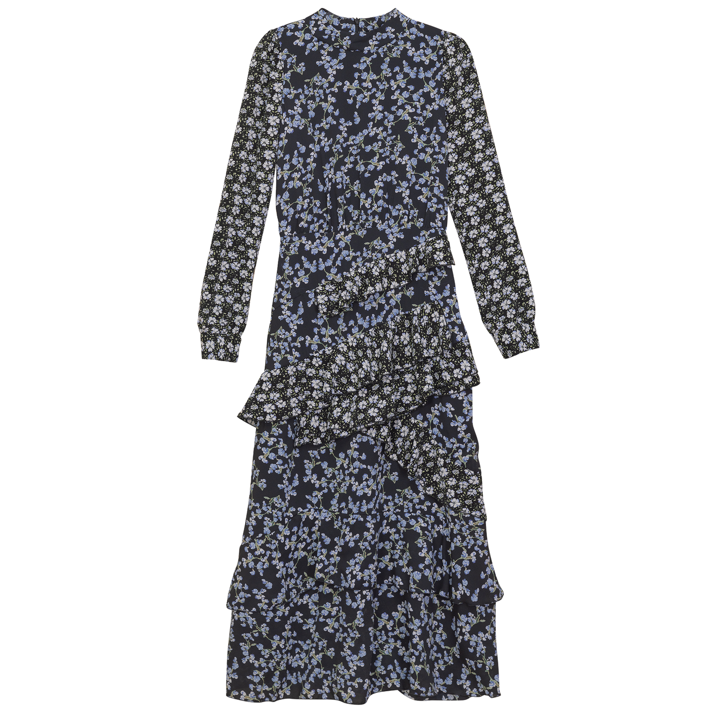 Ruffle Floral Printed Dress