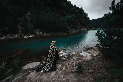 Destino Blanket - Natural / Black | Blankets | Kitchen + Metal