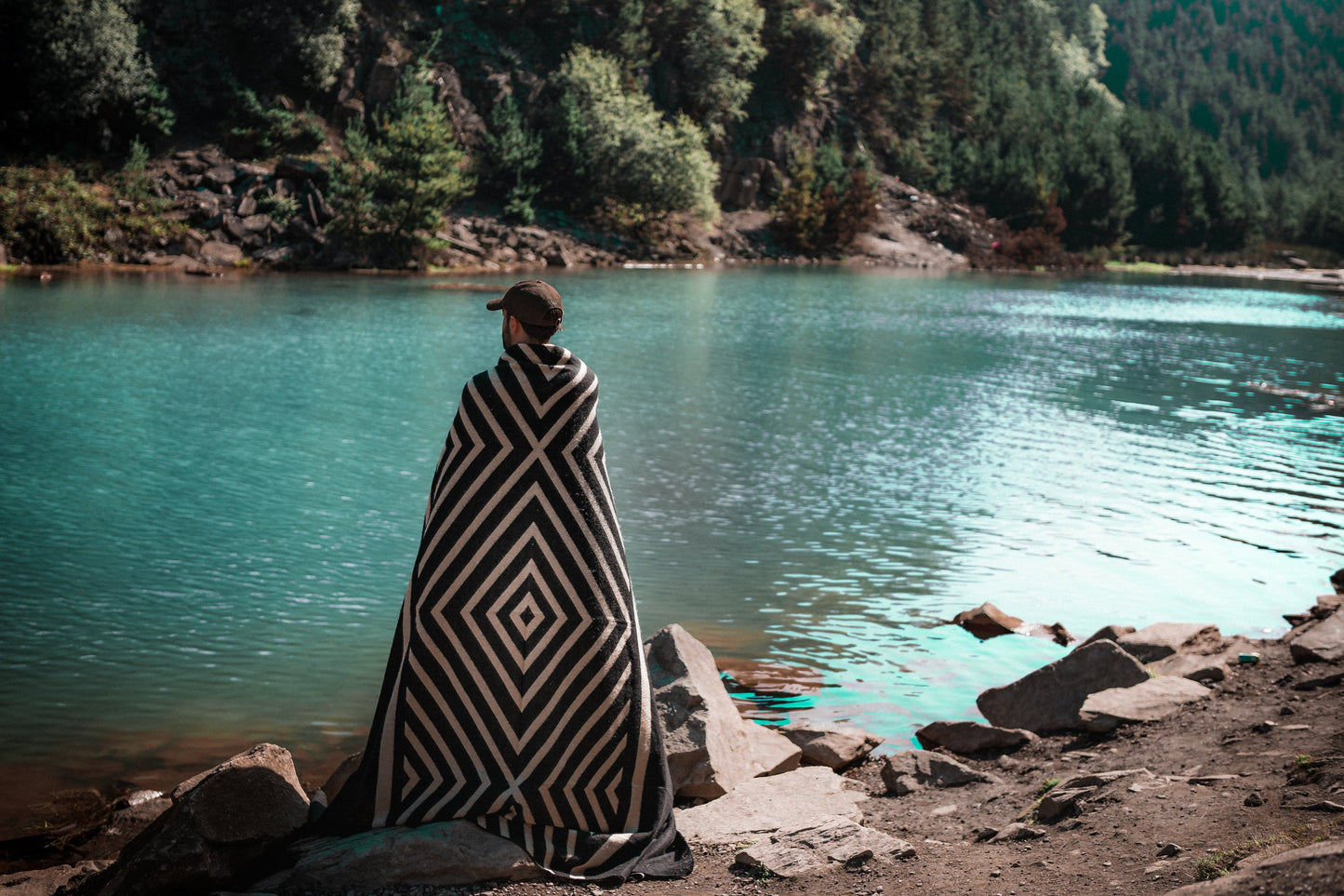 Paramo Blanket - Natural / Black | Blankets | Kitchen + Metal