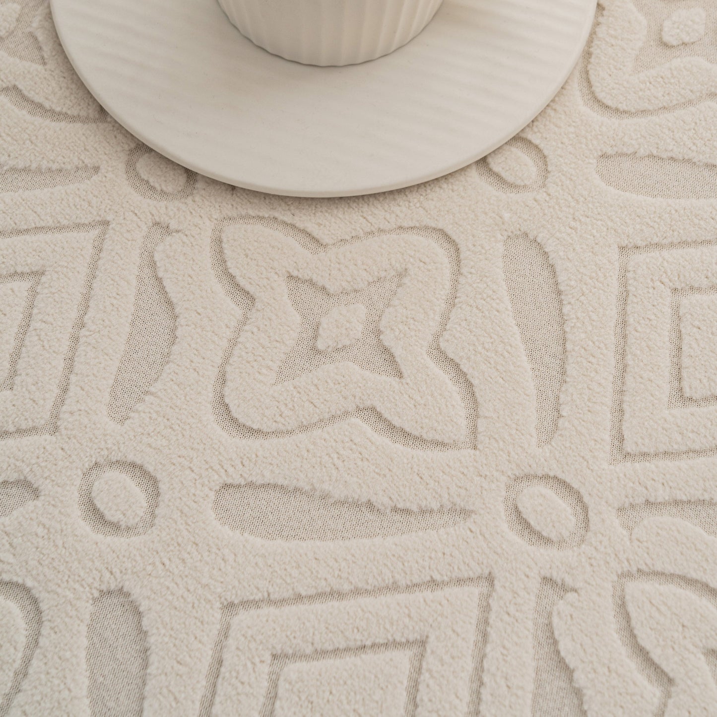 3D Jacquard Geometric Sofa Cover, High Stretch Soft Polar Fleece Slipcover for Couch