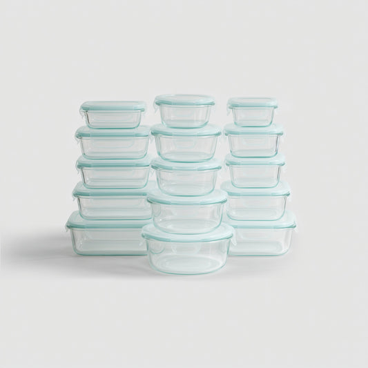 15 Container Borosilicate Glass Set