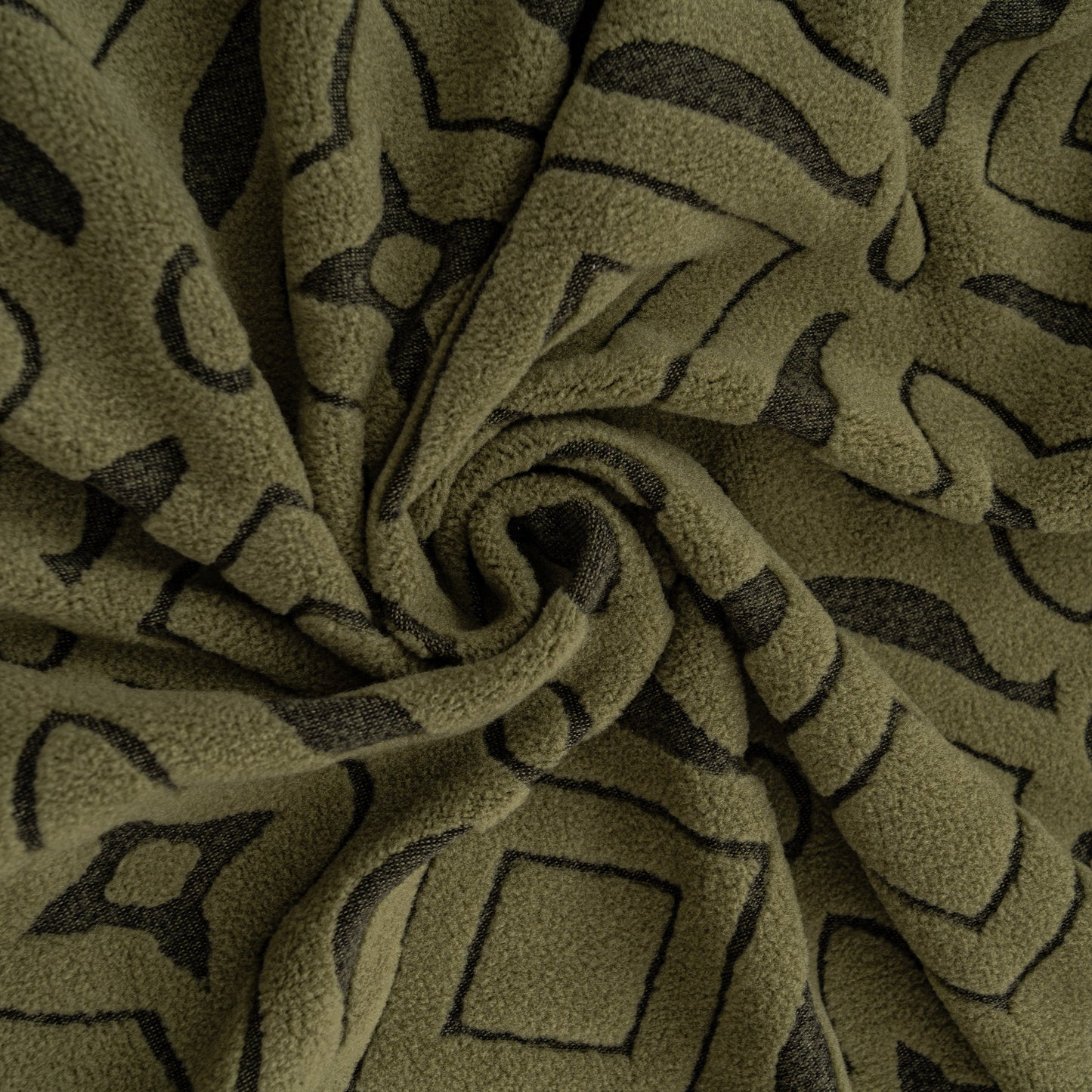 3D Jacquard Geometric Sofa Cover, High Stretch Soft Polar Fleece Slipcover for Couch