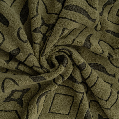 3D Jacquard Geometric Sofa Cover, High Stretch Soft Polar Fleece Slipcover for Couch