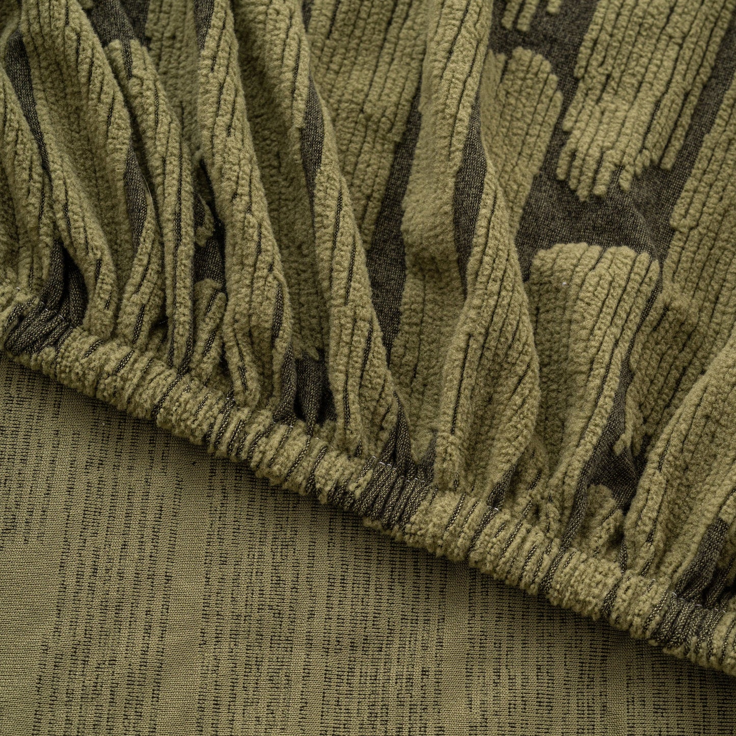 Plush Fleece Stretch Sofa Cover, Super Soft Textured Geometric Couch Slipcover