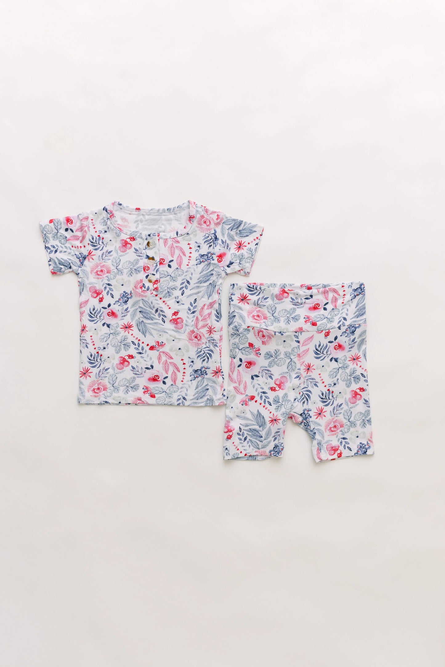 Top and Bottom Shorts Outfit (Newborn - 12 months) Bloom