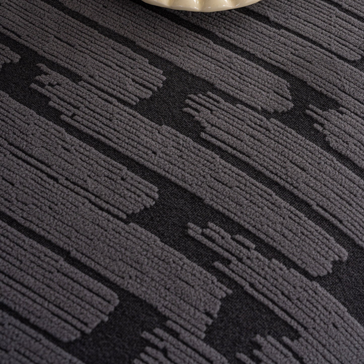 Plush Fleece Stretch Sofa Cover, Super Soft Textured Geometric Couch Slipcover