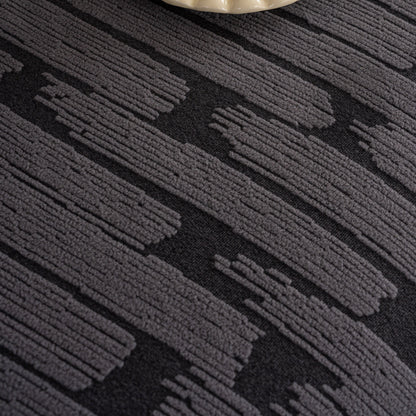 Plush Fleece Stretch Sofa Cover, Super Soft Textured Geometric Couch Slipcover